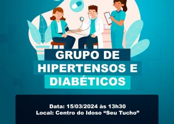 CONVITE ESPECIAL: ENCONTRO DE GRUPO DE HIPERTENSOS E DIABÉTICOS EM ZORTÉA