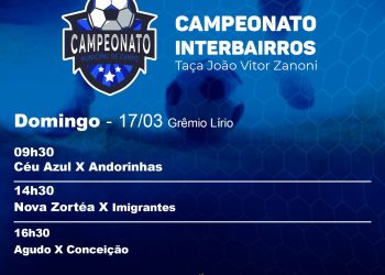 VEM AÍ: MAIS UMA RODADA DO CAMPEONATO DE FUTEBOL DE CAMPO 2024 DE ZORTÉA