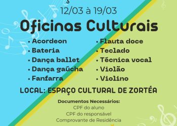 ABERTAS AS MATRÍCULAS PARA AS OFICINAS CULTURAIS DE ZORTÉA