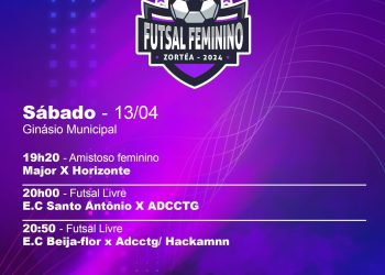 SÁBADO É DIA DE DISPUTAS NO CAMPEONATO FEMININO DE FUTSAL 2024 EM ZORTÉA