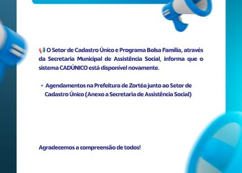 Atenção benificiários do Bolsa Família em Zortéa