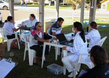 Secretaria de Saúde de Zortéa promoveu dia especial com atendimentos na Praça Central