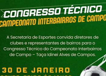 Secretaria de Esportes de Zortéa realizará congresso técnico do Campeonato Municipal de Futebol de Campo