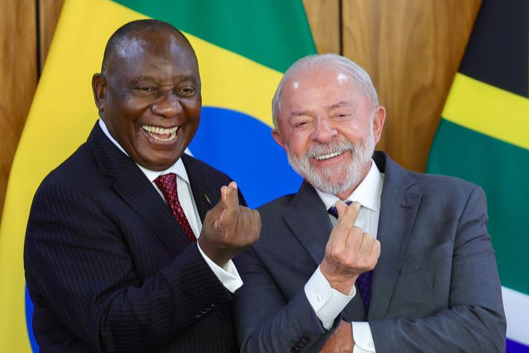 Fabio Rodrigues-Pozzebom/Agência Brasil Brasília, 09/03/2026 Declaração a imprensa, durante encontro do presidente Luiz Inácio Lula da Silva com o presidente da África do Sul, Cyril Ramaphosa. Foto: Fabio Rodrigues-Pozzebom/ Agência Brasil