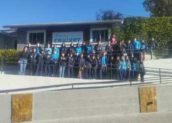 Os alunos do Grupo Escolar Horizonte Núcleo II participam da campanha “Quero Vida Sem Drogas”